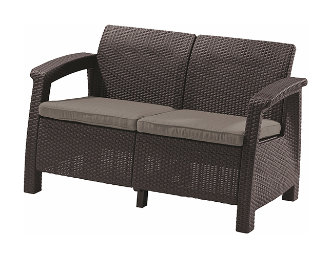   Keter CORFU II LOVE SEAT brown 